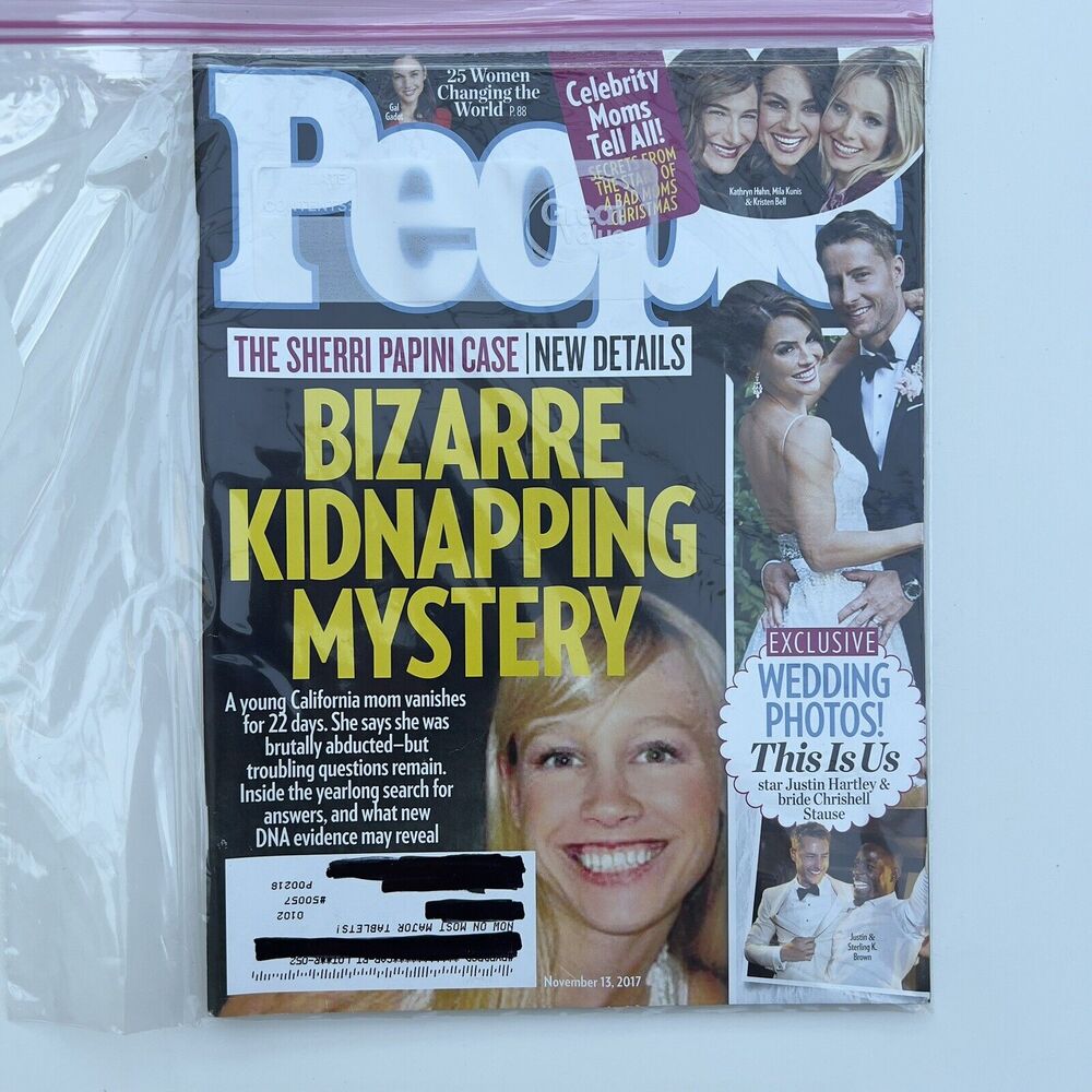 PEOPLE MAGAZINE November 13, 2017 CELEBRITY MOMS TELL ALL Sherri Papini Kidnap